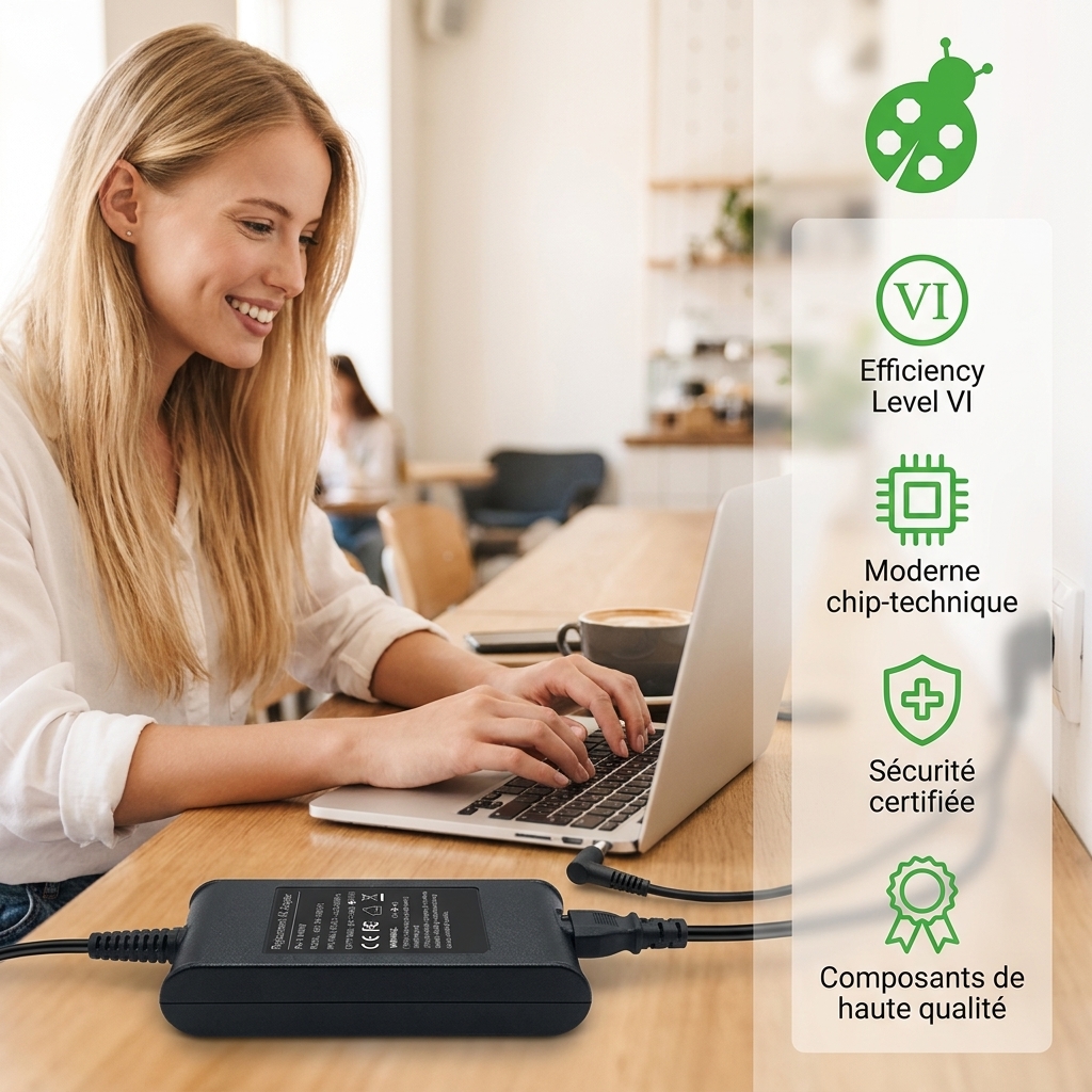 Chargeur ordinateur portable dell inspiron p10f
