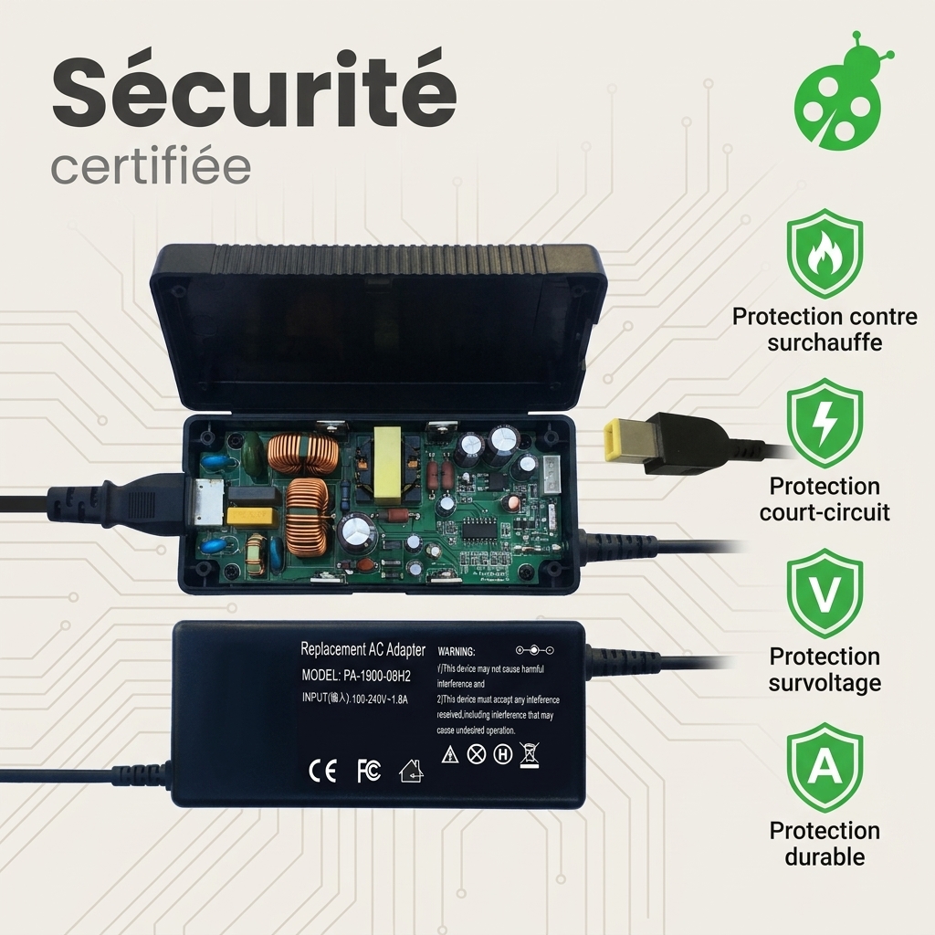 Chargeur ordinateur portable lenovo ideapad u330p 80b0