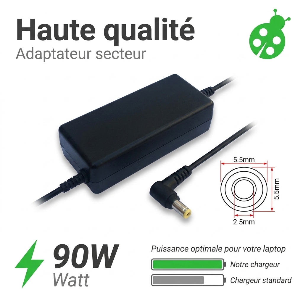 Chargeur ordinateur portable toshiba satellite pro c40