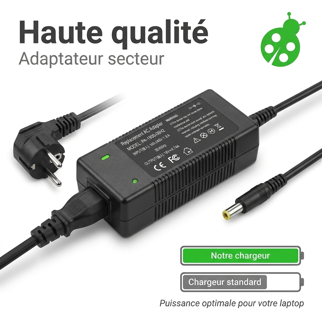 Chargeur ordinateur portable lenovo ideapad y550g
