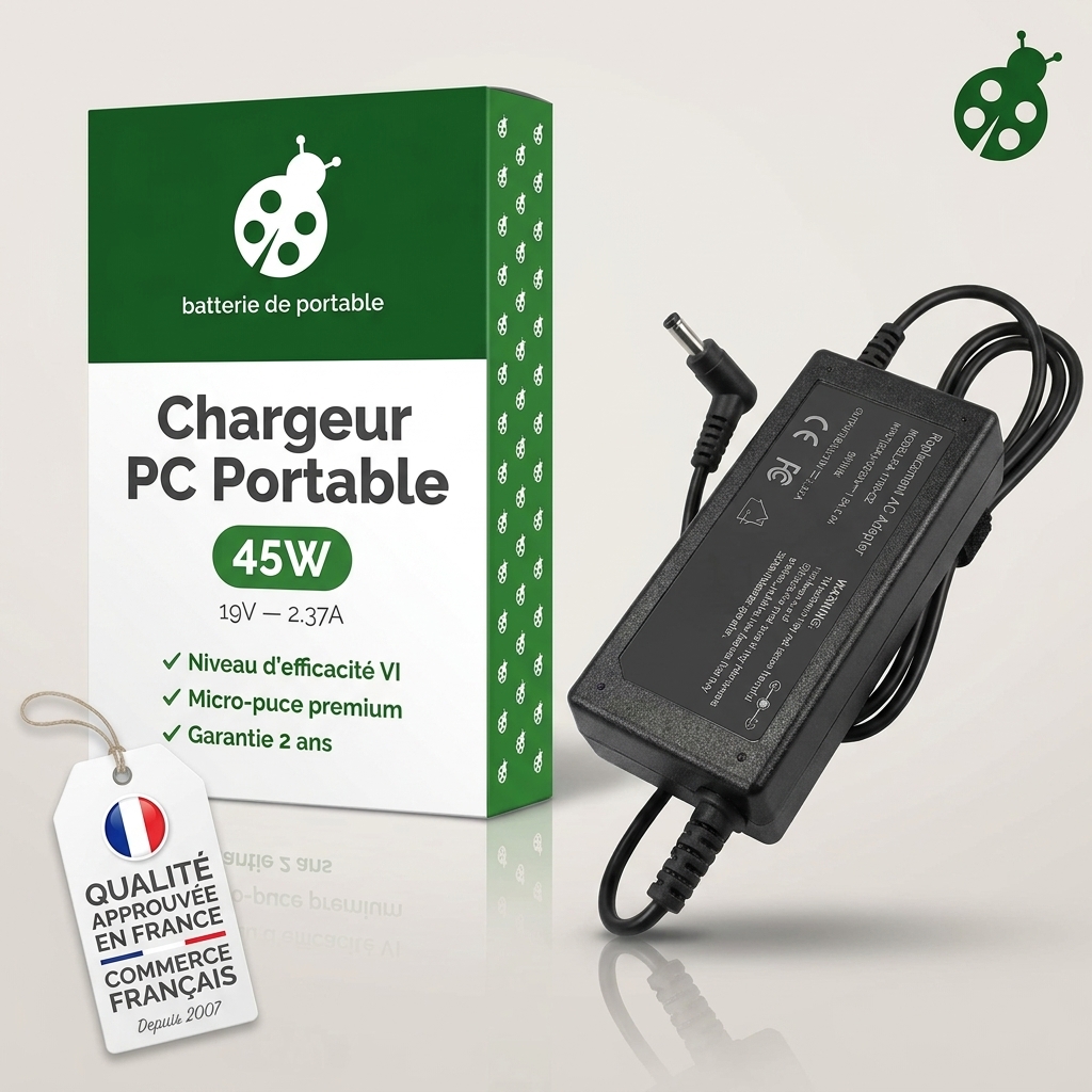 Chargeur ordinateur portable asus p1504ua