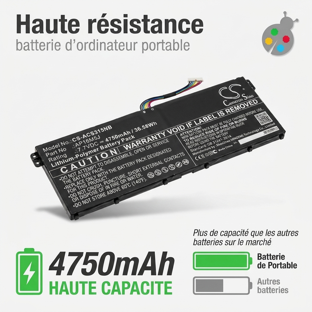 Batterie ordinateur portable acer aspire 3 a315 21