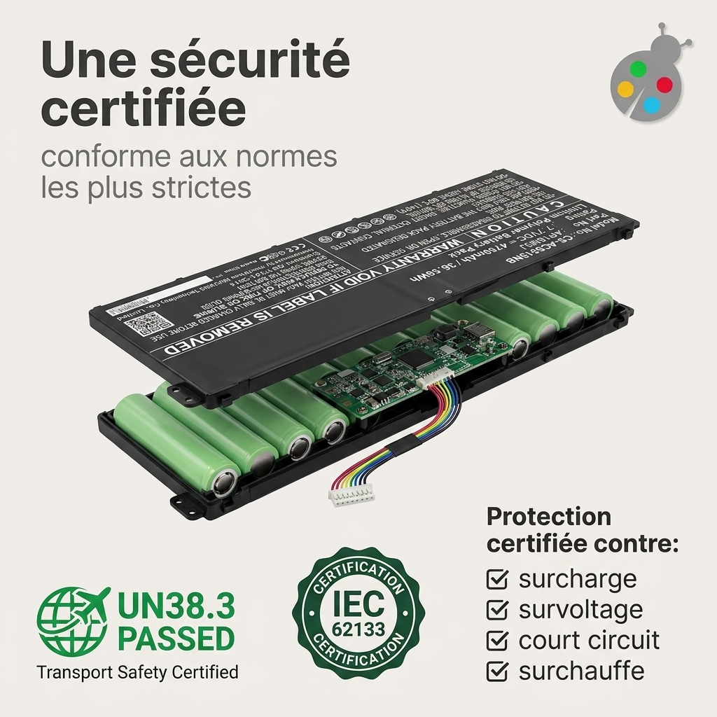 Batterie ordinateur portable acer aspire 3 a315 21