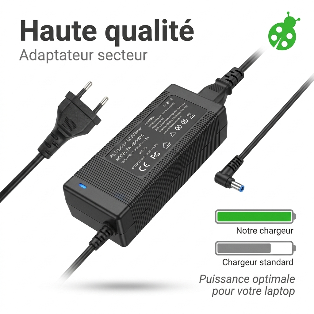 Chargeur ordinateur portable hp  pavilion 15 dw0062nf