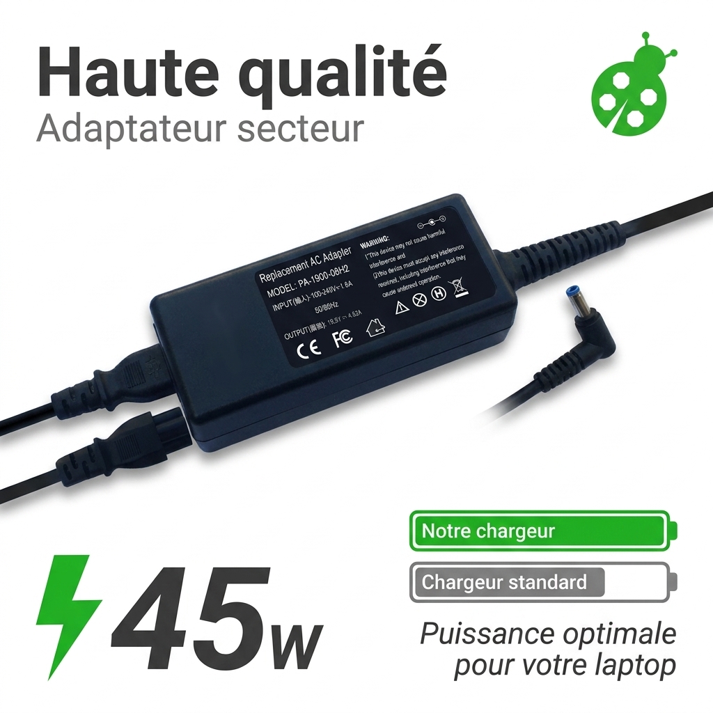 Chargeur ordinateur portable hp  stream 14 cb035nf