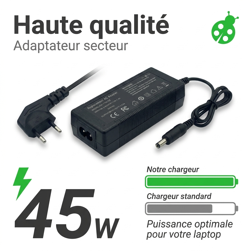 Chargeur ordinateur portable asus r409ldv
