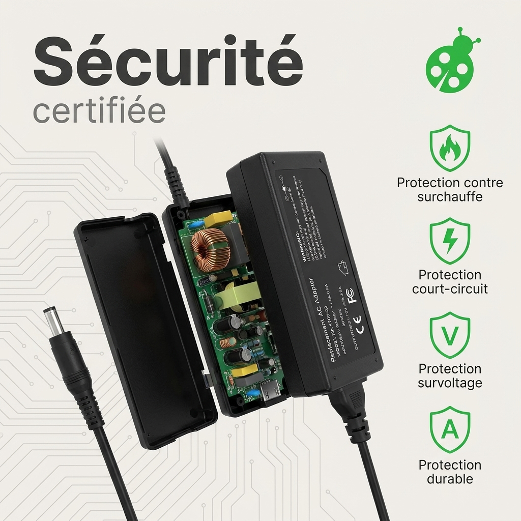 Chargeur ordinateur portable asus m409d