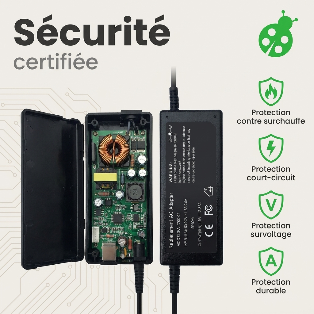Chargeur ordinateur portable asus m509d