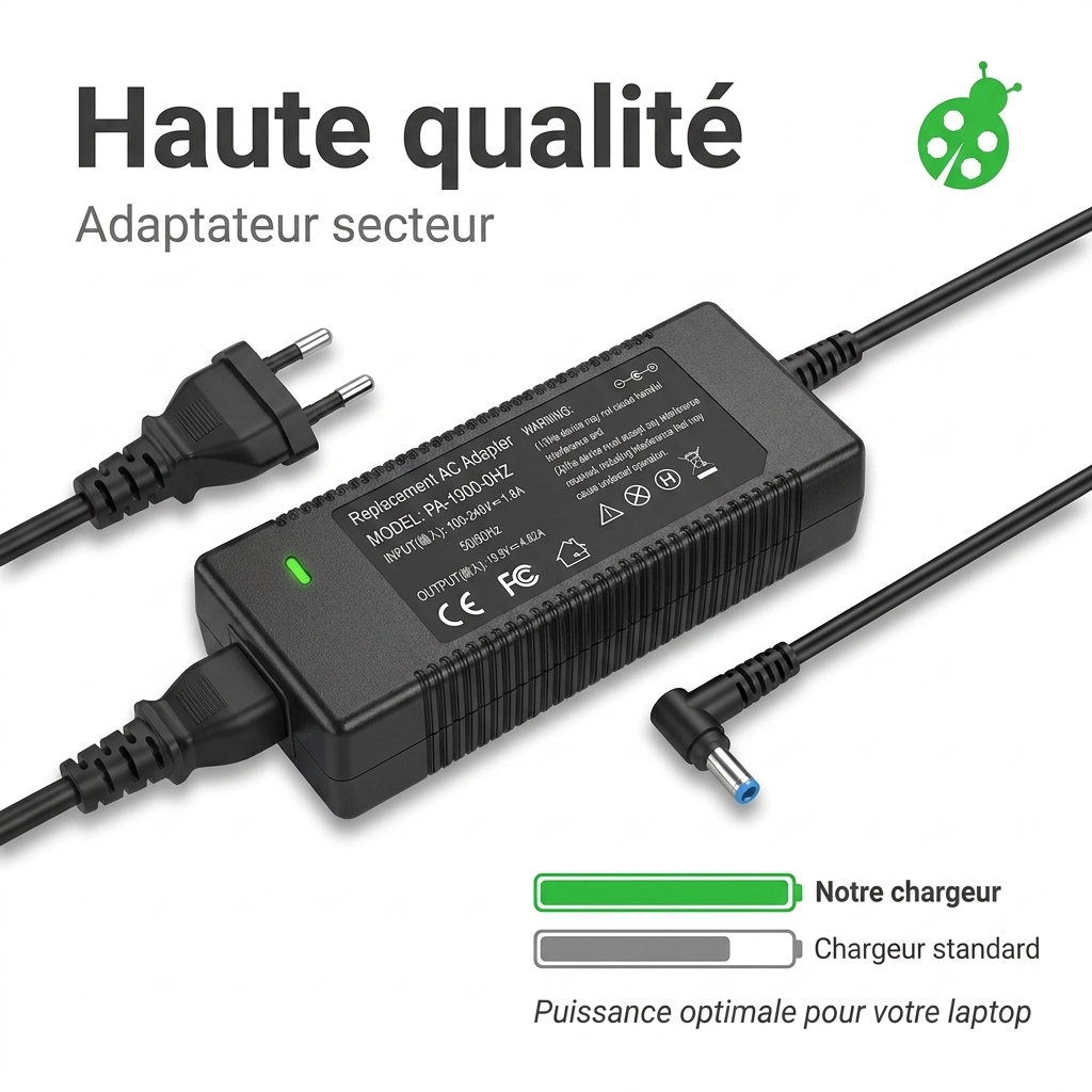 Chargeur ordinateur portable dell inspiron 5593