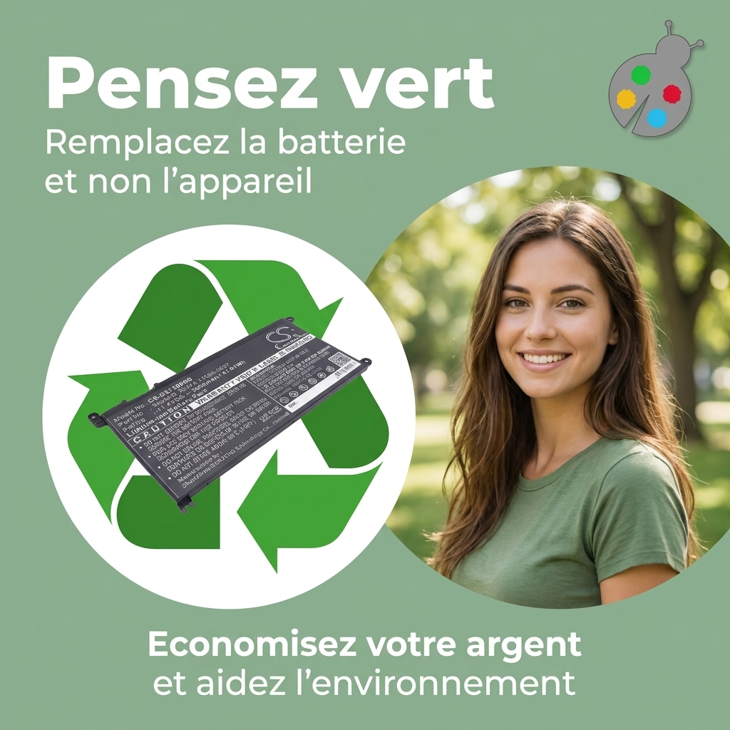Batterie ordinateur portable dell inspiron 15 5580 d1525l