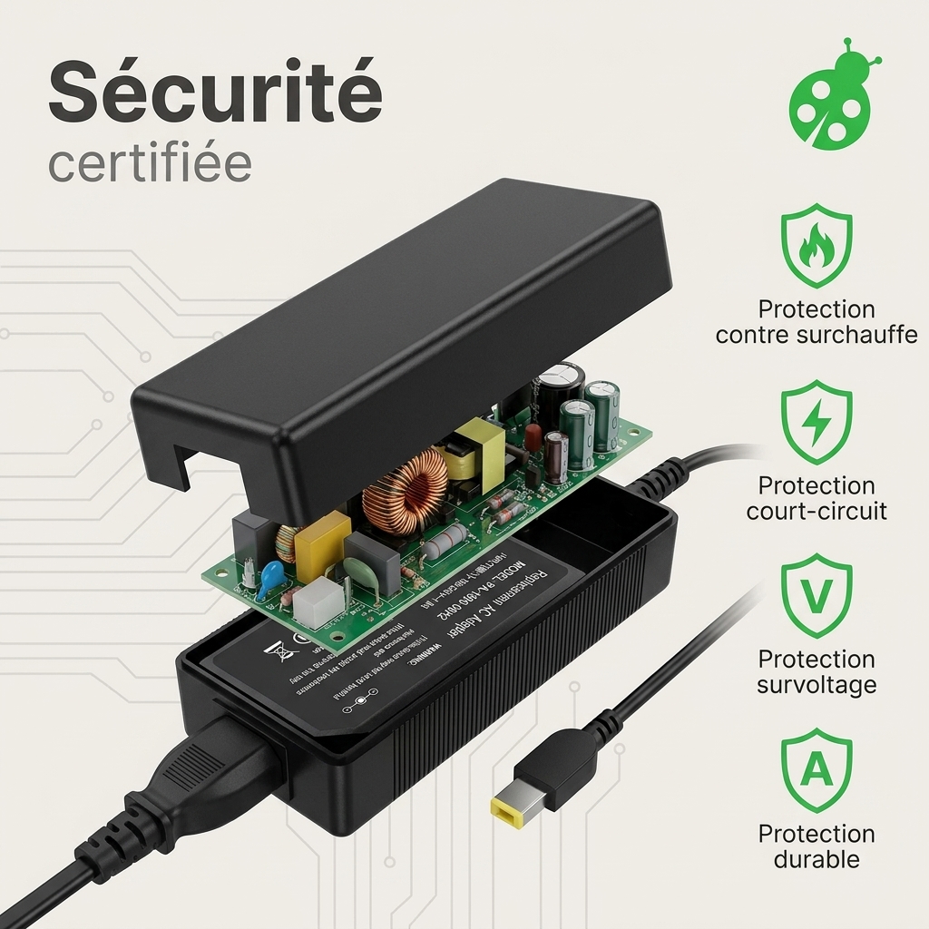 Chargeur ordinateur portable lenovo thinkpad t460s 20f9003cus