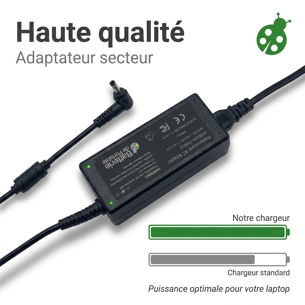 Chargeur ordinateur portable medion akoya e1231t