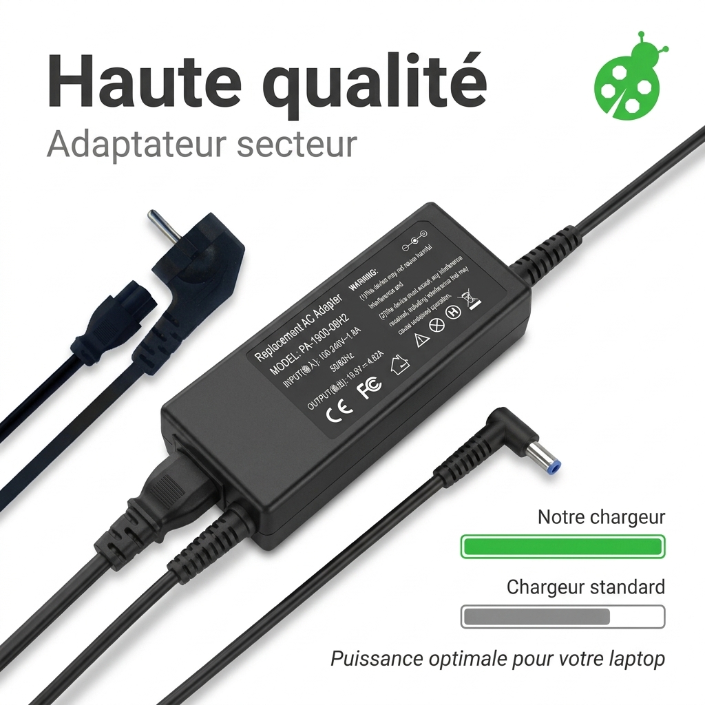 Chargeur ordinateur portable dell vostro 15 3581