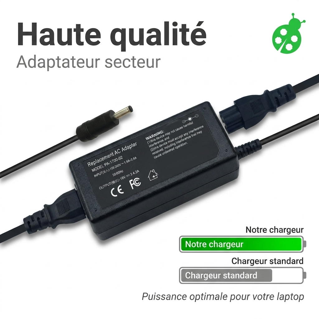 Chargeur ordinateur portable asus r509ja ej145t