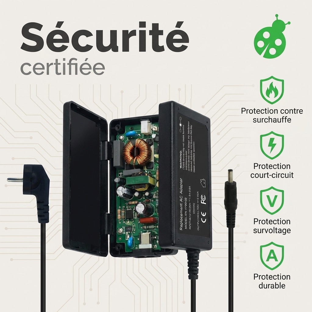 Chargeur ordinateur portable asus r509ja ej145t