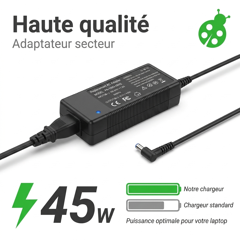 Chargeur ordinateur portable hp  15s fq1032nf