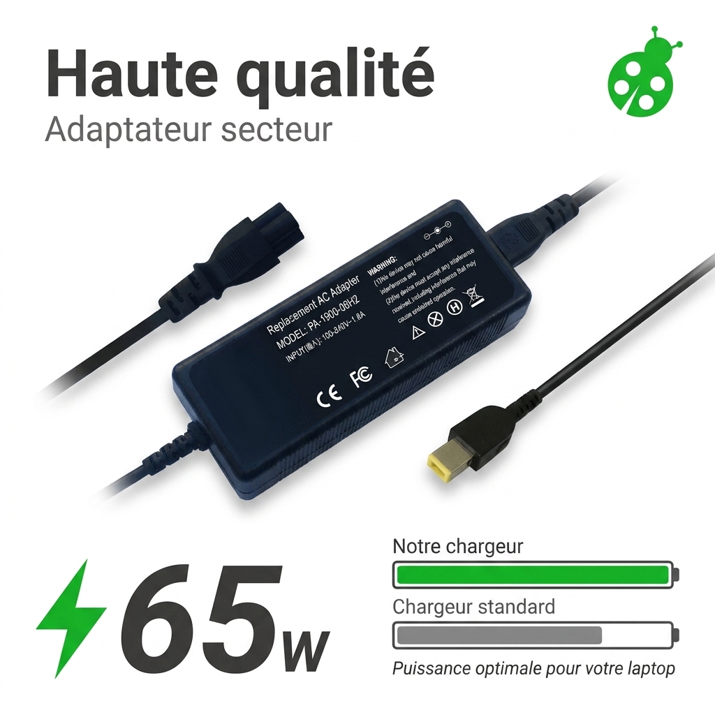Chargeur ordinateur portable lenovo v330 14ikb