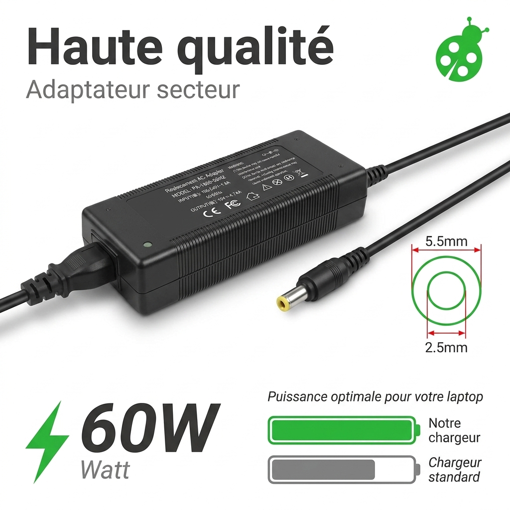 Chargeur asus f751sa ty122t