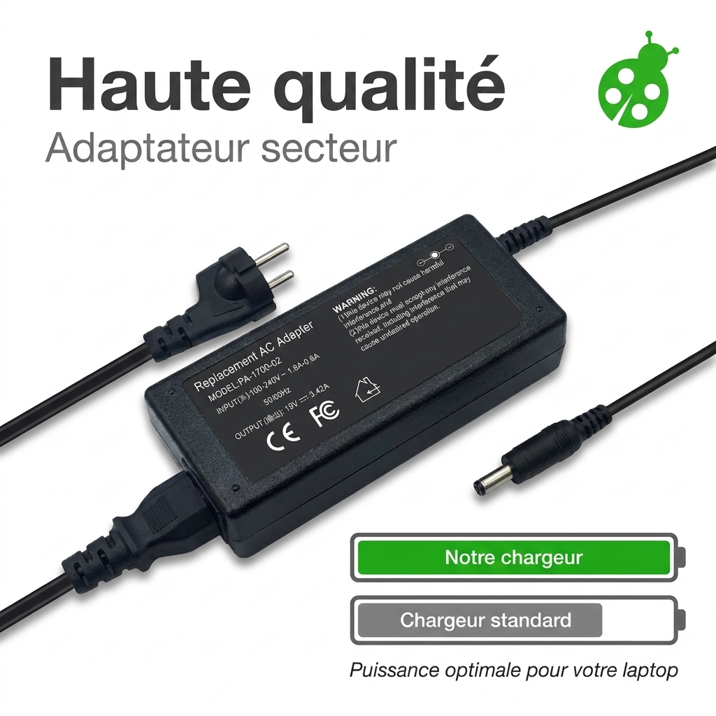 Chargeur ordinateur portable asus vivobook 17 x705ma bx179t