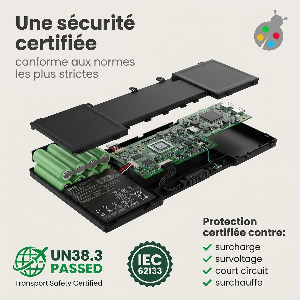 Batterie ordinateur portable asus zenbook pro 15 ux580gd bo058r