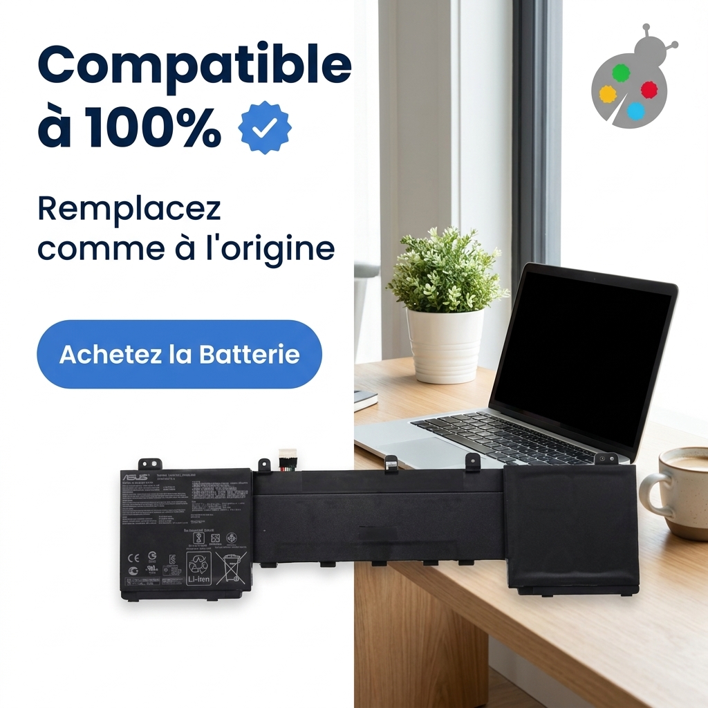 Batterie ordinateur portable asus zenbook pro 15 ux580gd bo058r