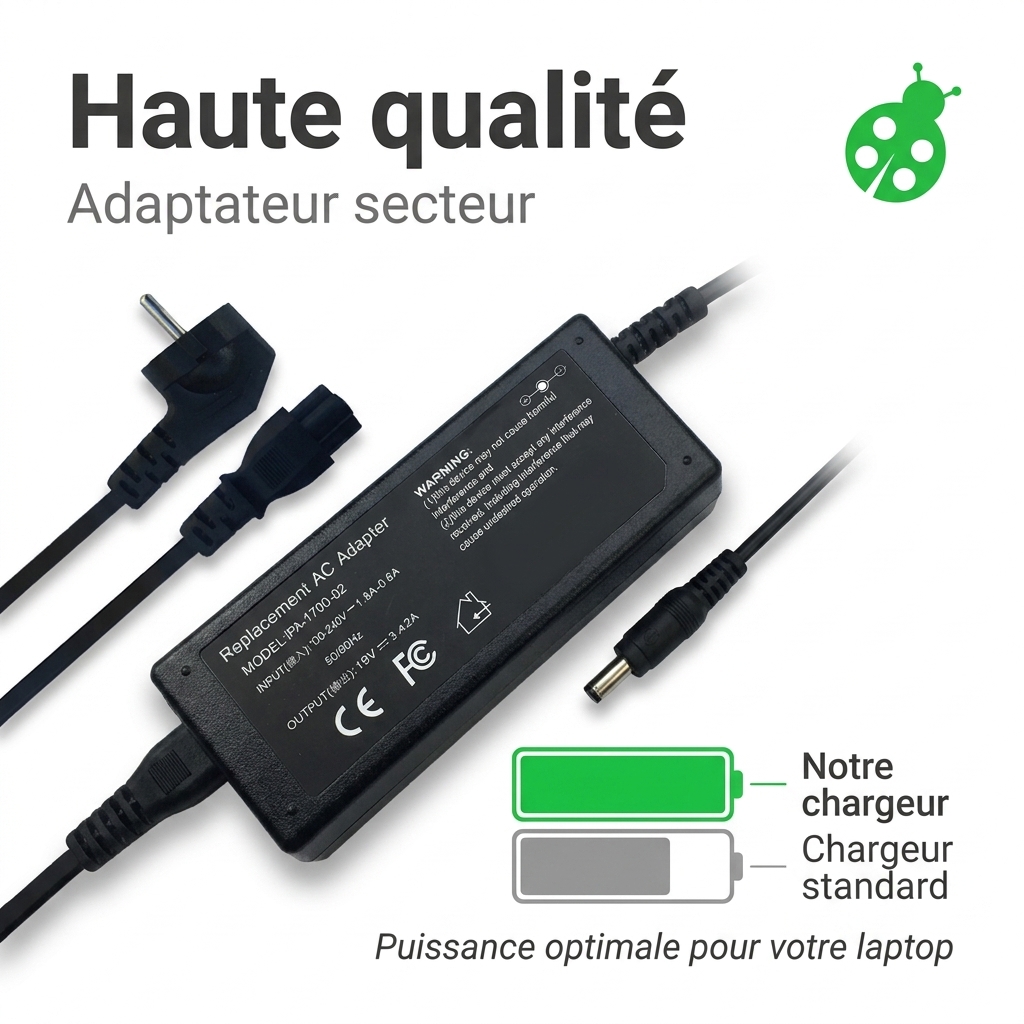 Chargeur ordinateur portable asus e502na go108t
