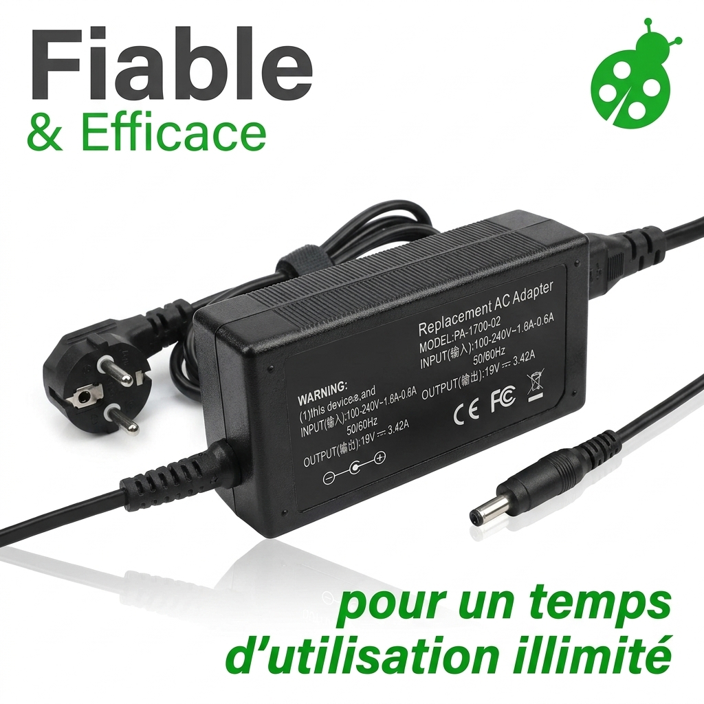 Chargeur ordinateur portable asus e502na go108t