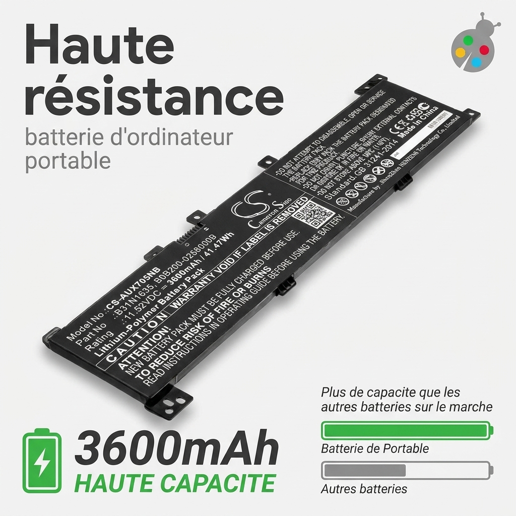Batterie ordinateur portable asus vivobook pro 17 f705ua bx863t