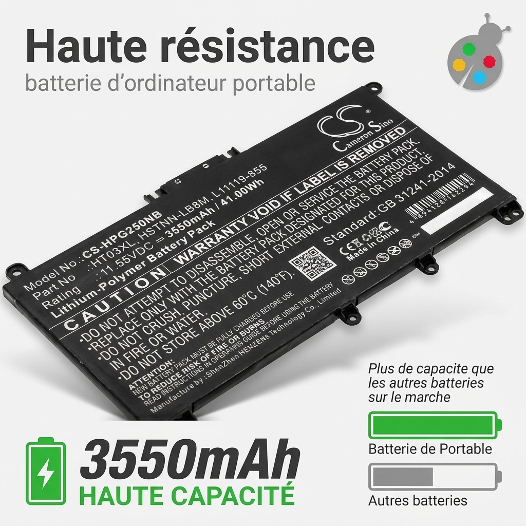 Batterie ordinateur portable hp 14s dq0009nf