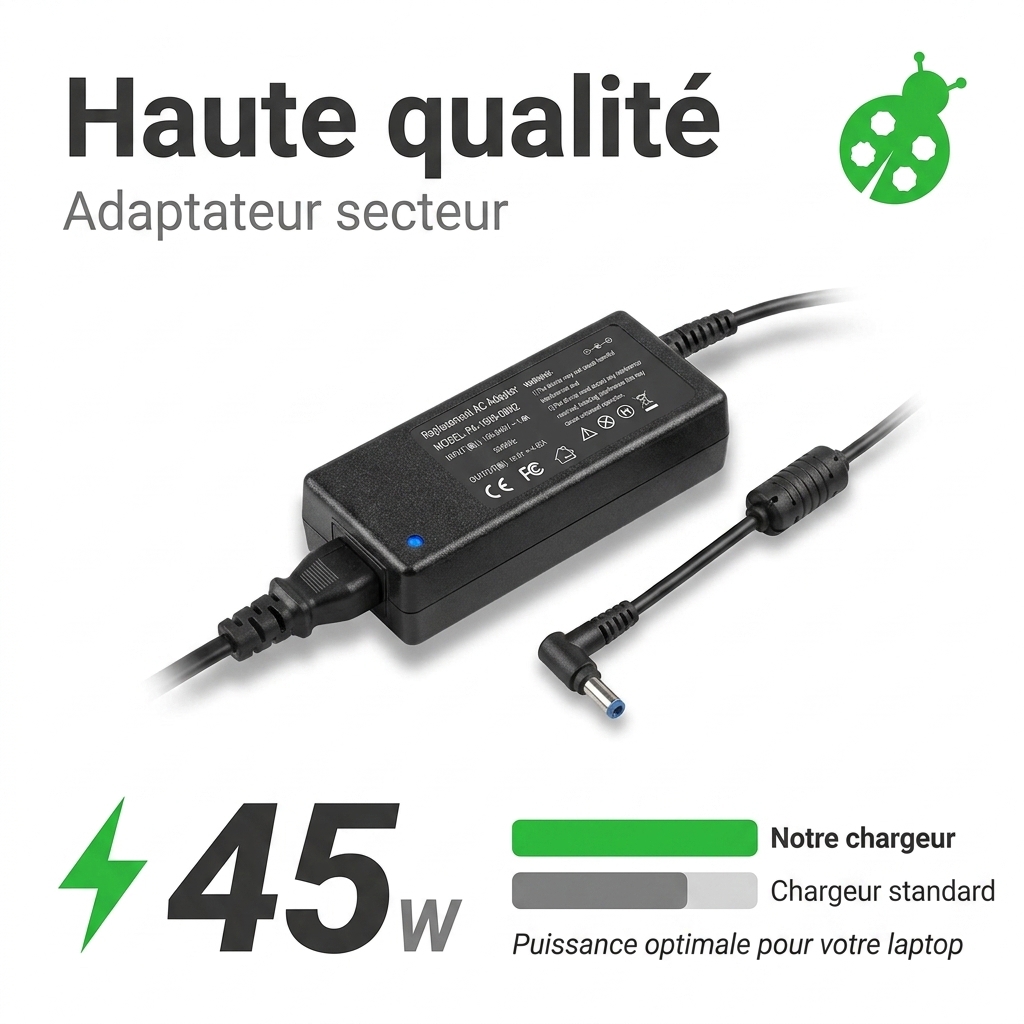 Chargeur ordinateur portable hp  14 df0015ds