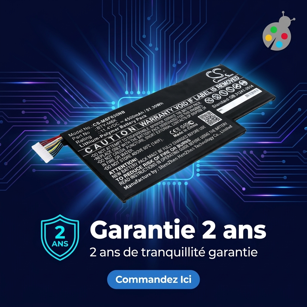 Batterie ordinateur portable msi gf75