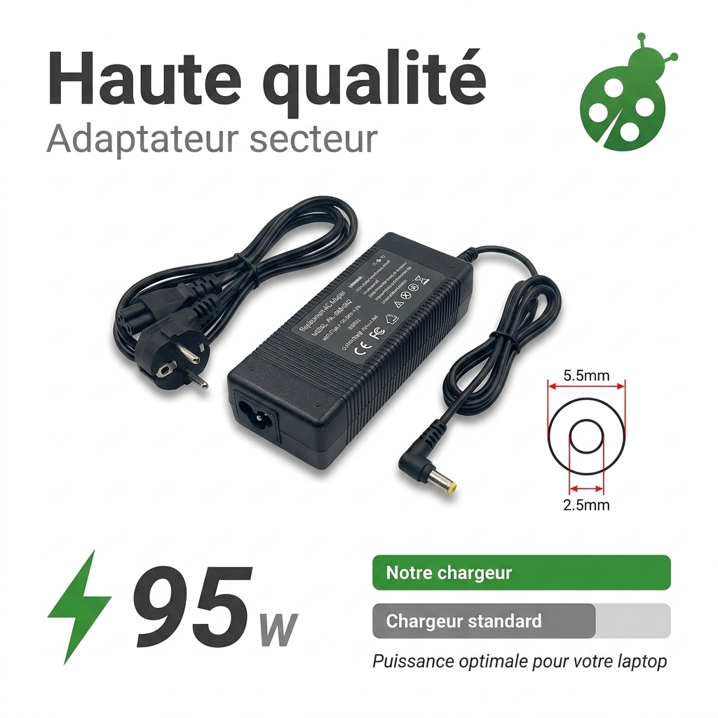 Chargeur ordinateur portable terra wortmann mobile 1513s