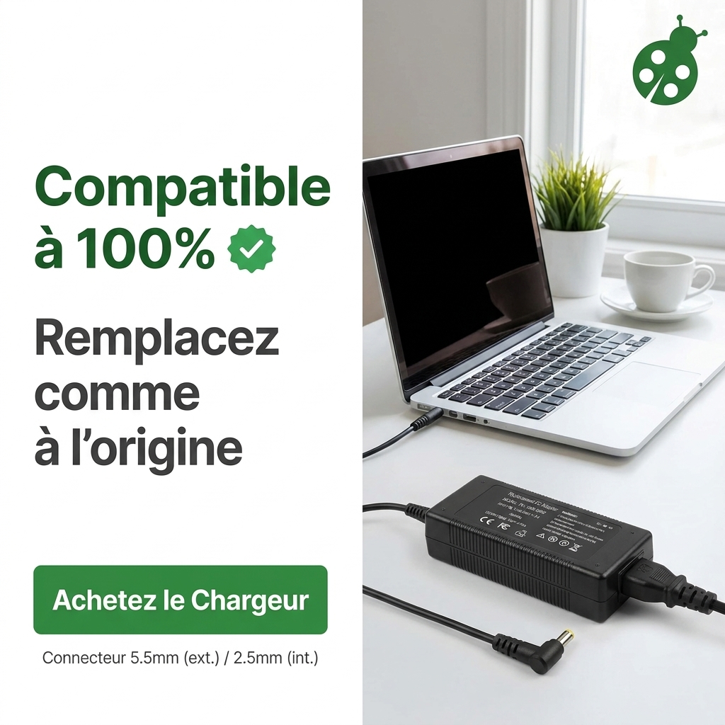Chargeur ordinateur portable terra wortmann mobile 1513s