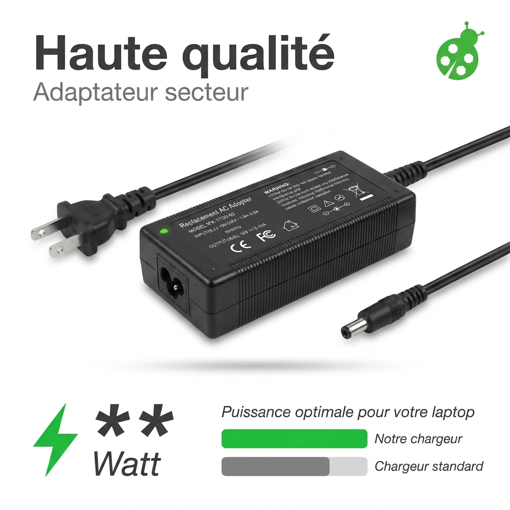 Chargeur ordinateur portable asus vivobook 14 r415ja ek143t