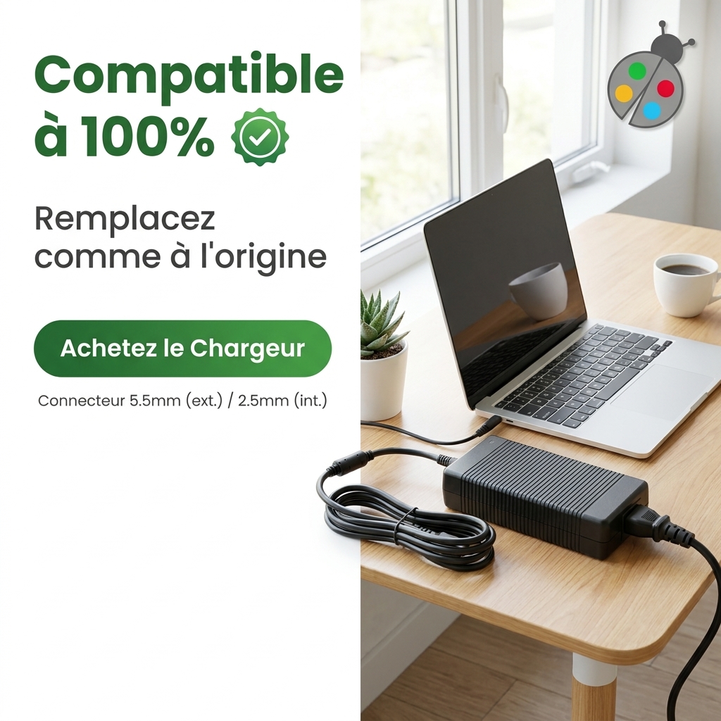 Chargeur ordinateur portable gigabyte p56xt v7 c4k52w10 fr