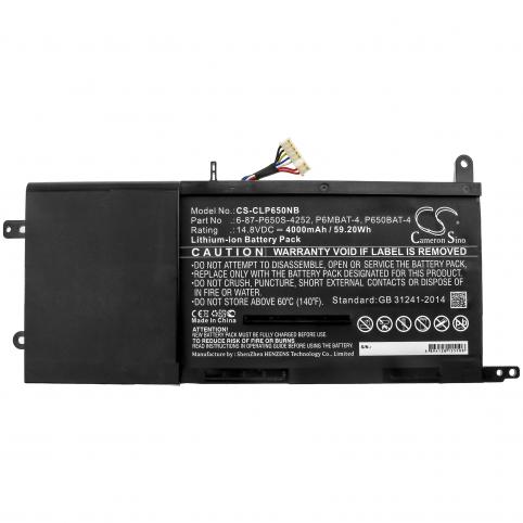 Batterie  clevo 6 87 p650s 4252