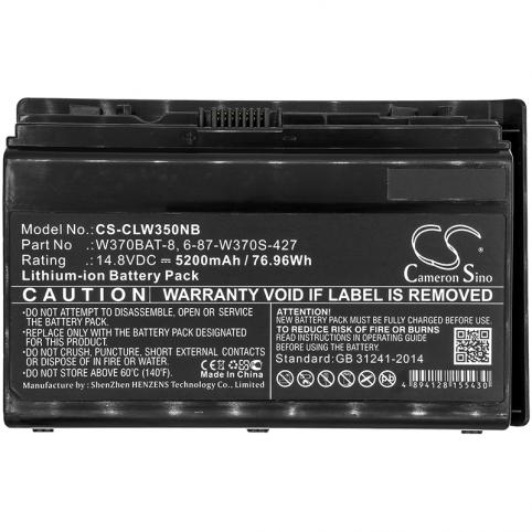 Batterie  clevo 6 87 w370s 427