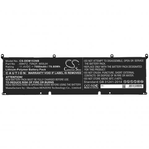 Batterie alienware xps 15 9500 core i7 4k uhd