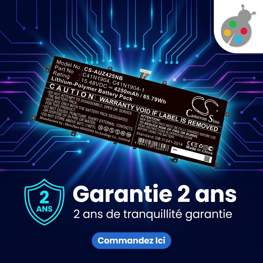 Batterie ordinateur portable asus zenbook 14 ux425e