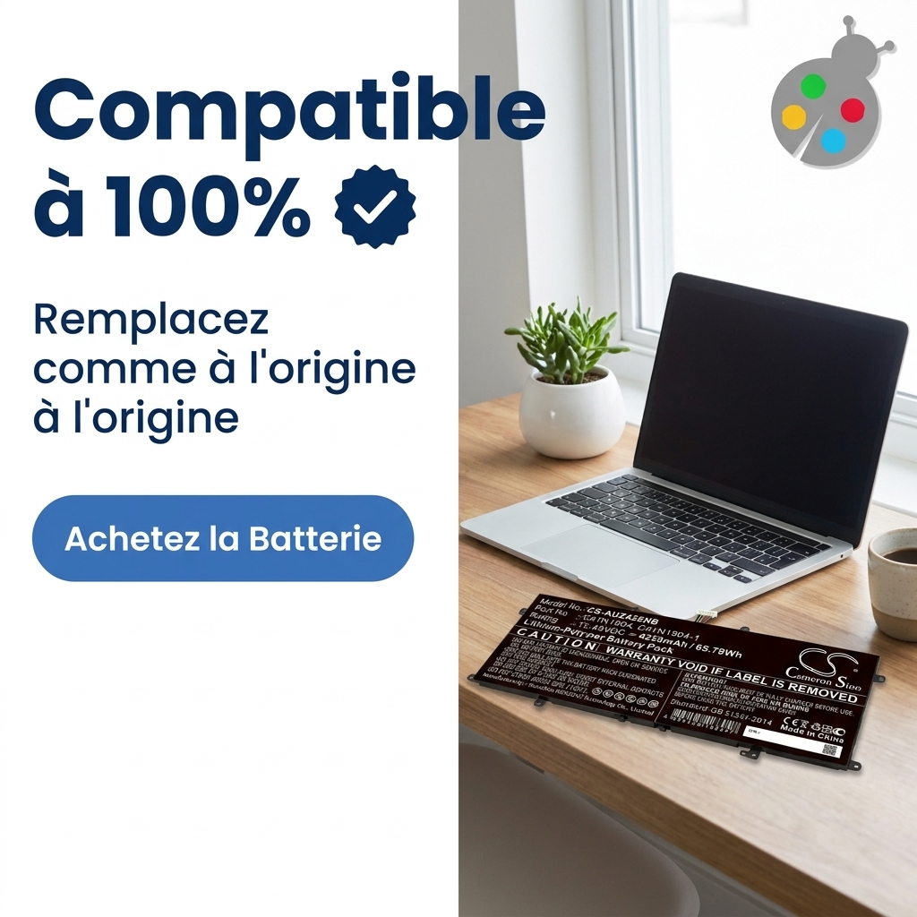 Batterie ordinateur portable asus zenbook 14 ux425e