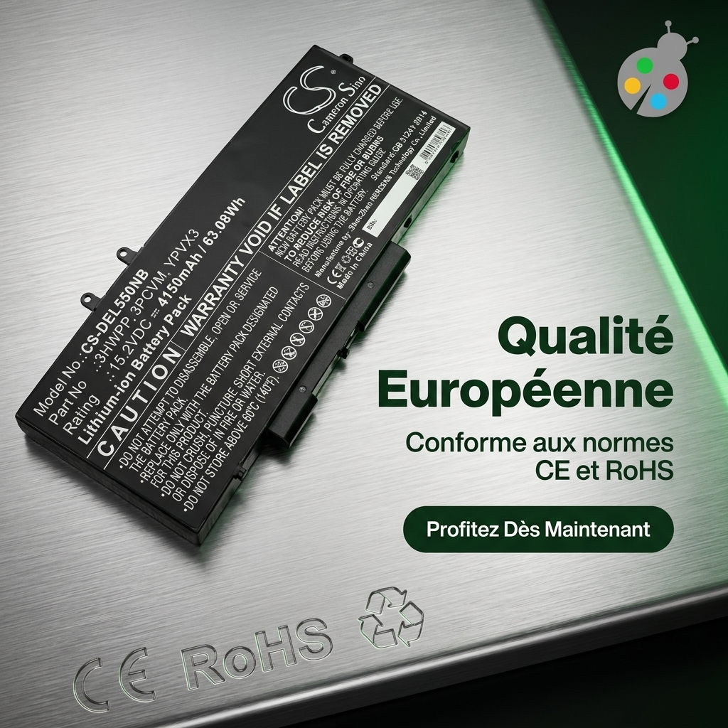 Batterie ordinateur portable dell latitude 14 5410 3tkj6