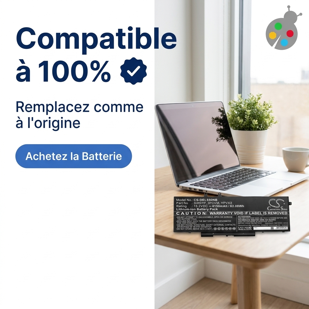 Batterie ordinateur portable dell latitude 14 5410 3tkj6