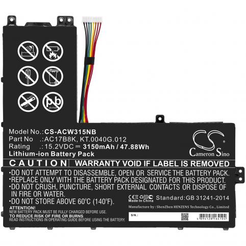 Batterie acer swift 3 sf315