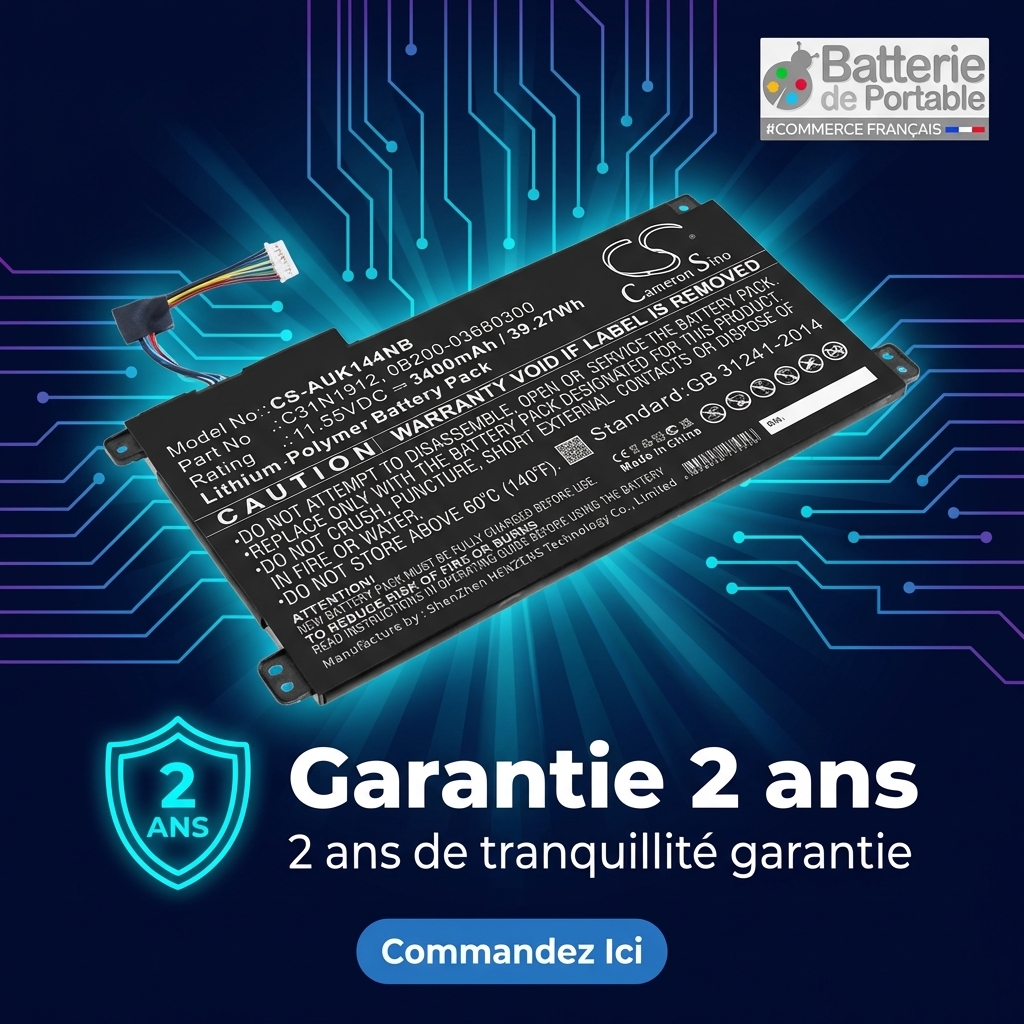 Batterie ordinateur portable asus e410ma