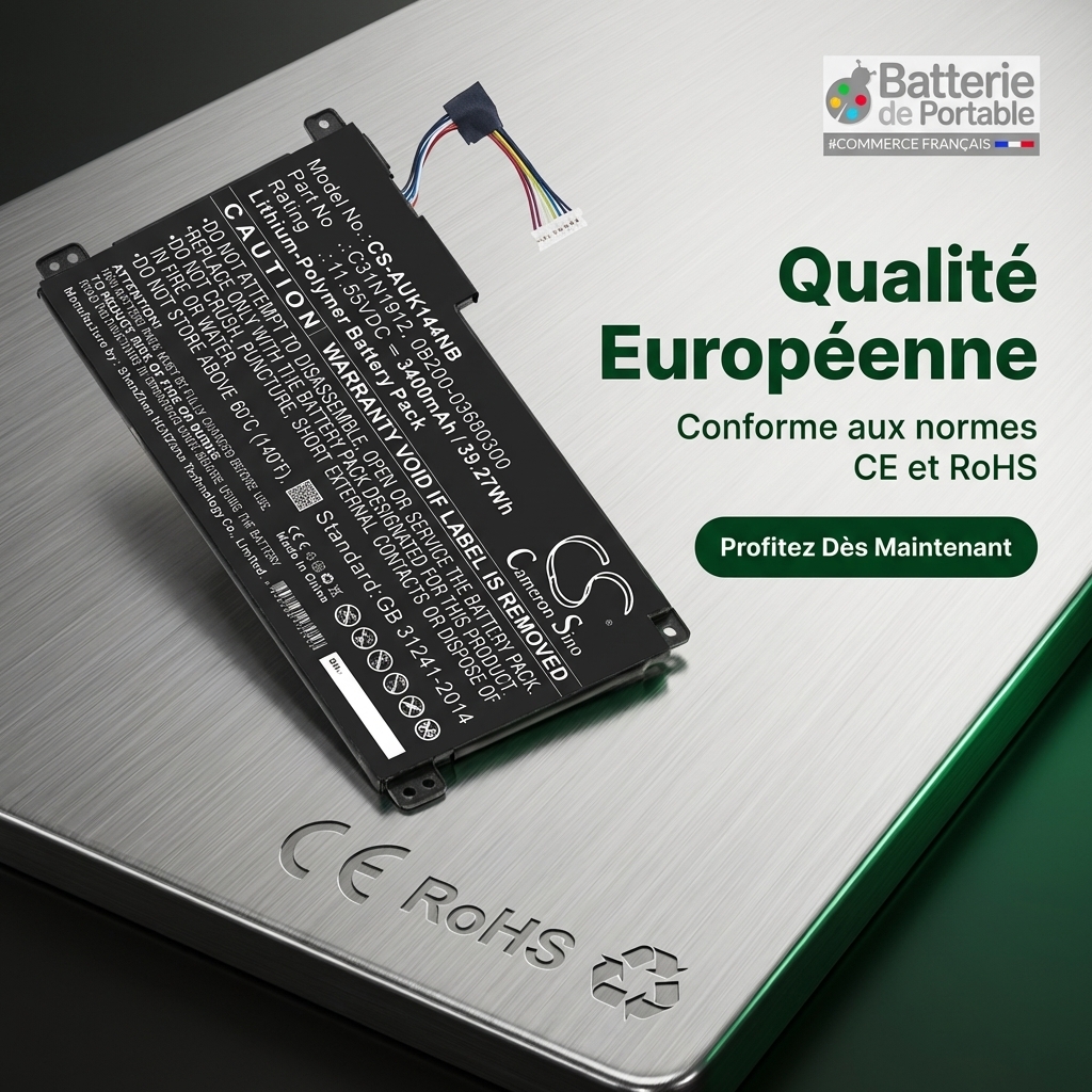 Batterie ordinateur portable asus e410ma