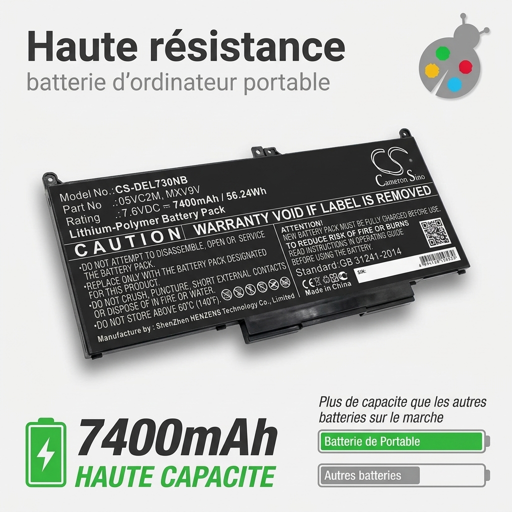 Batterie ordinateur portable dell latitude 7300