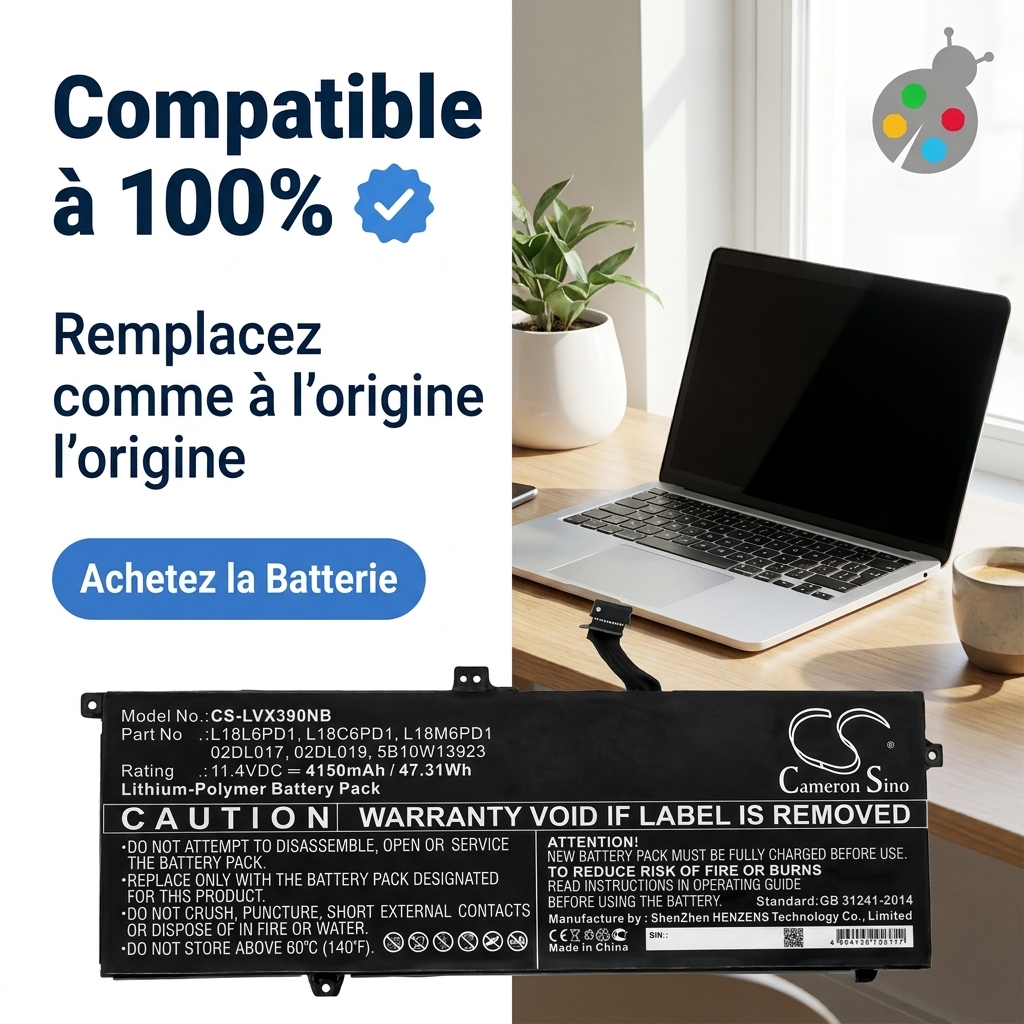 Batterie ordinateur portable lenovo thinkpad x390