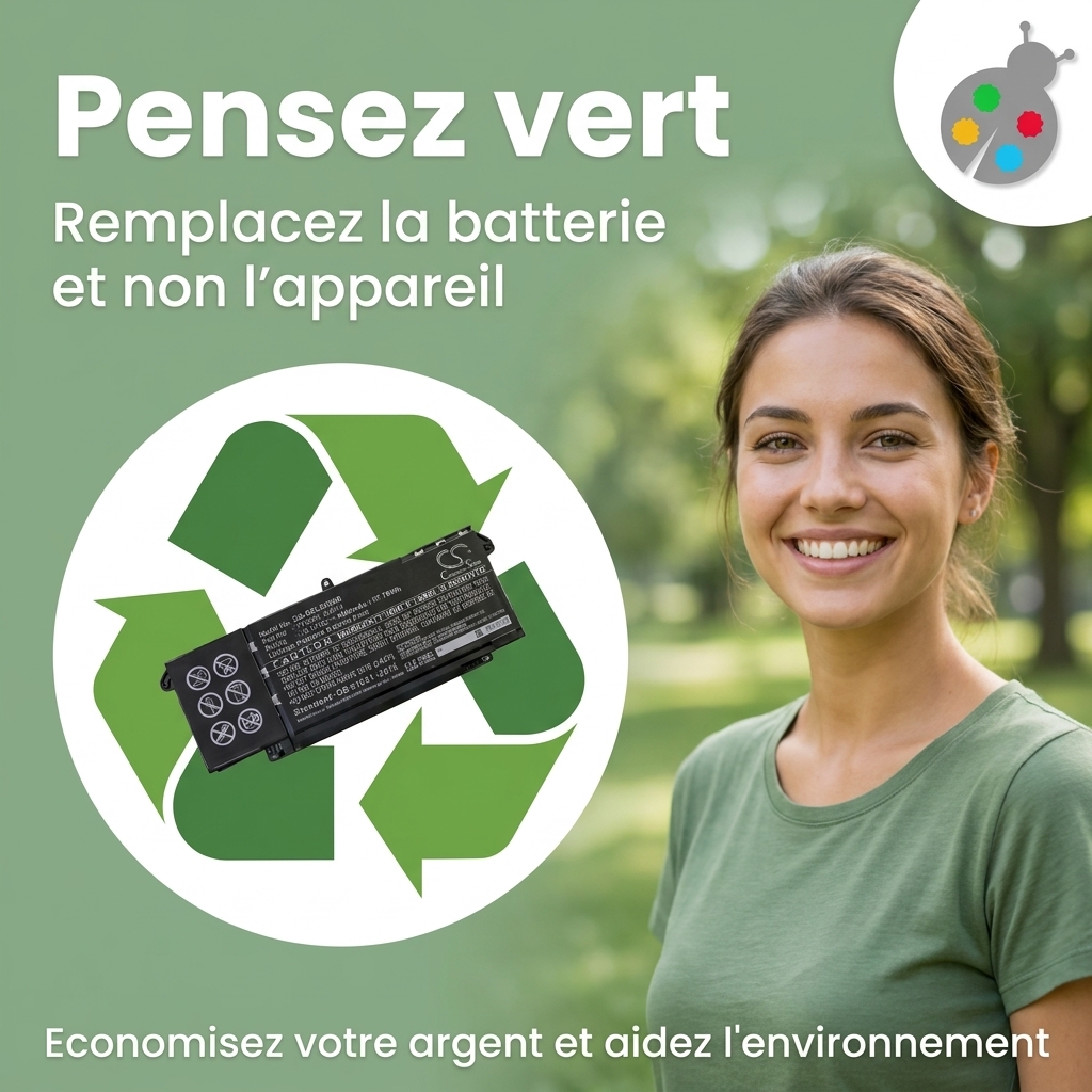 Batterie ordinateur portable dell latitude 5320 2 in 1 business laptop