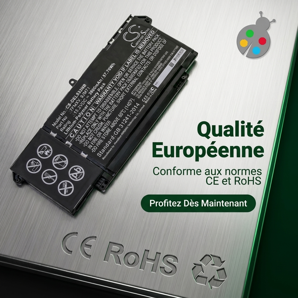 Batterie ordinateur portable dell latitude 5320 2 in 1 business laptop