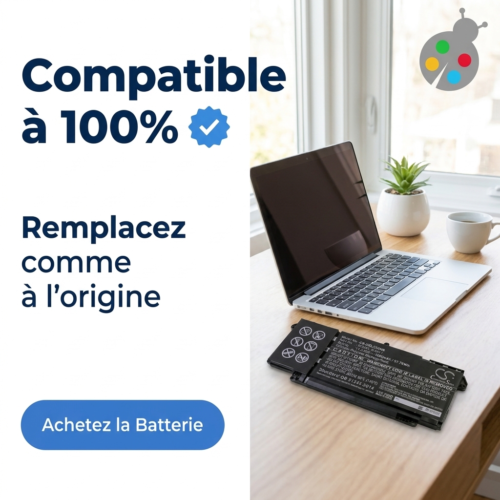Batterie ordinateur portable dell latitude 5320 2 in 1 business laptop